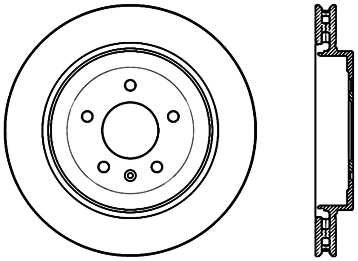 StopTech Cryostop Premium High Carbon Rotor; Rear