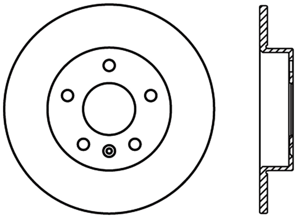 StopTech Cryostop Premium High Carbon Rotor; Rear