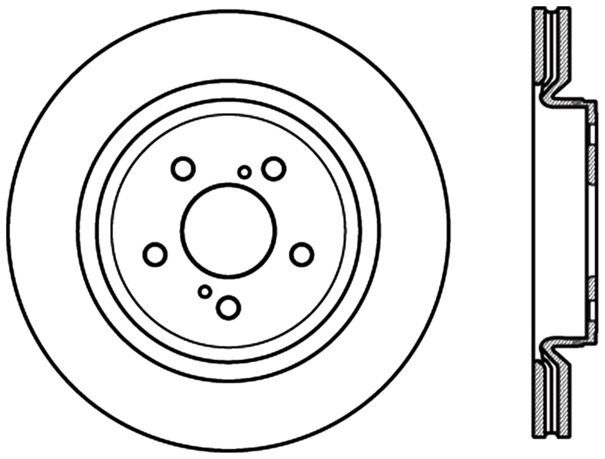 StopTech Cryostop Premium High Carbon Rotor; Rear