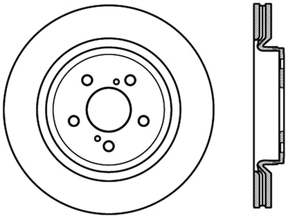 StopTech Cryostop Premium High Carbon Rotor; Rear