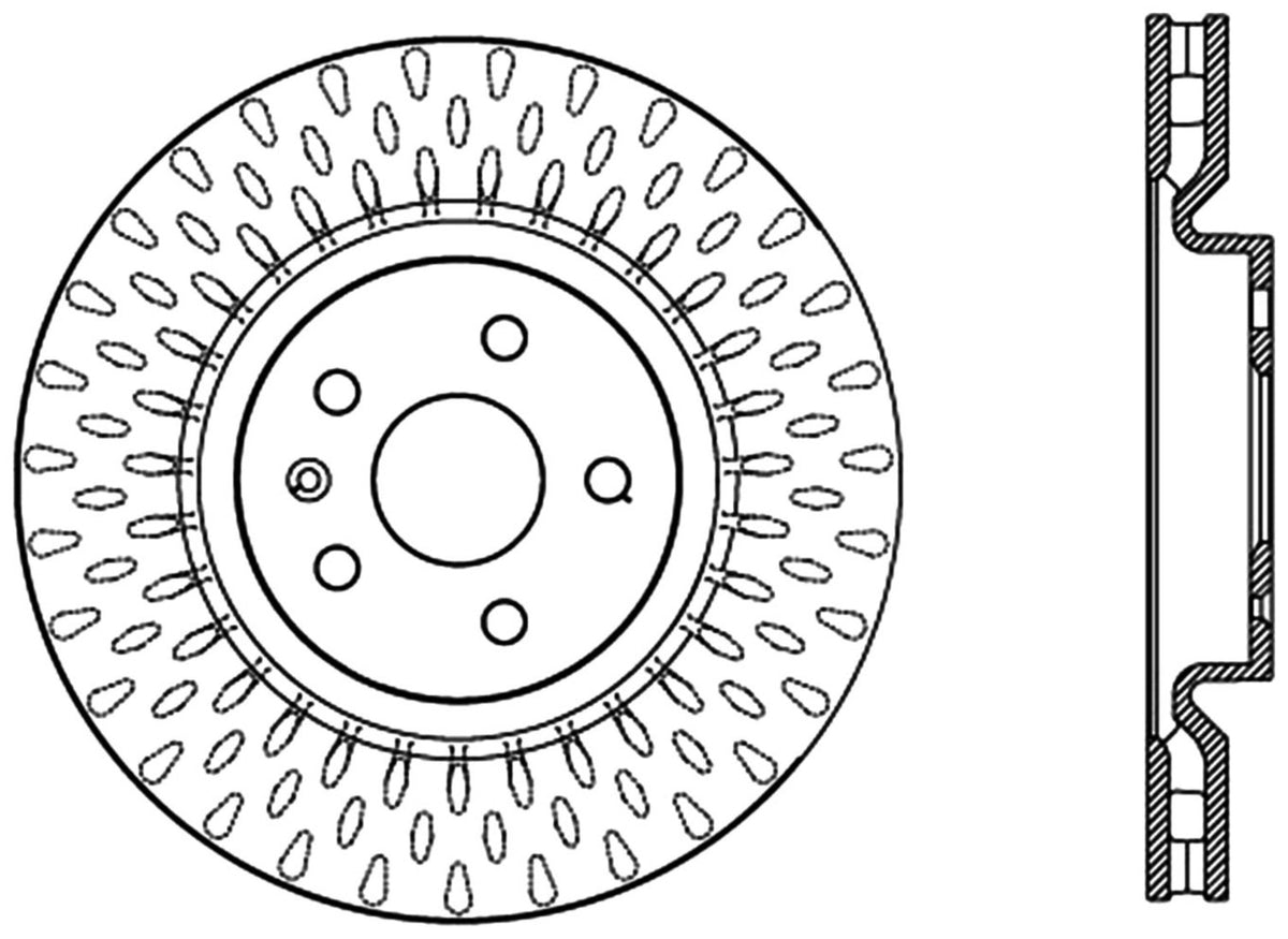 StopTech Cryostop Premium High Carbon Rotor; Front