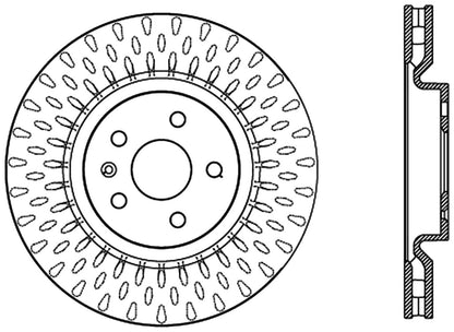StopTech Cryostop Premium High Carbon Rotor; Front