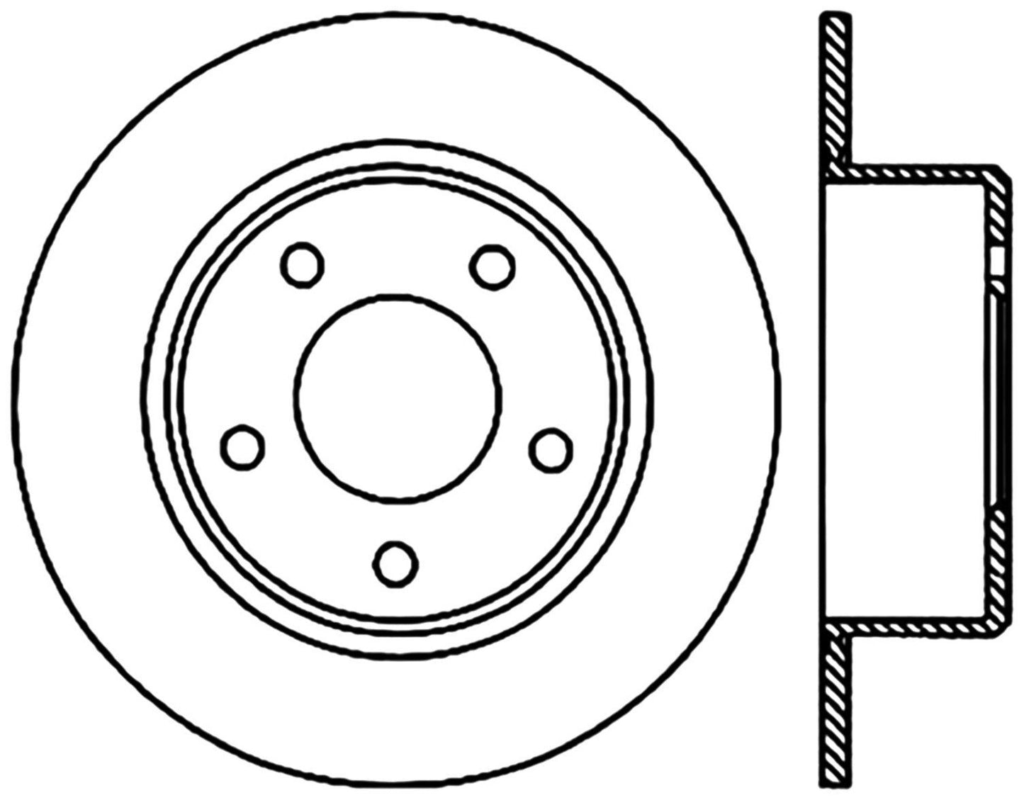 StopTech Cryostop Premium High Carbon Rotor; Rear