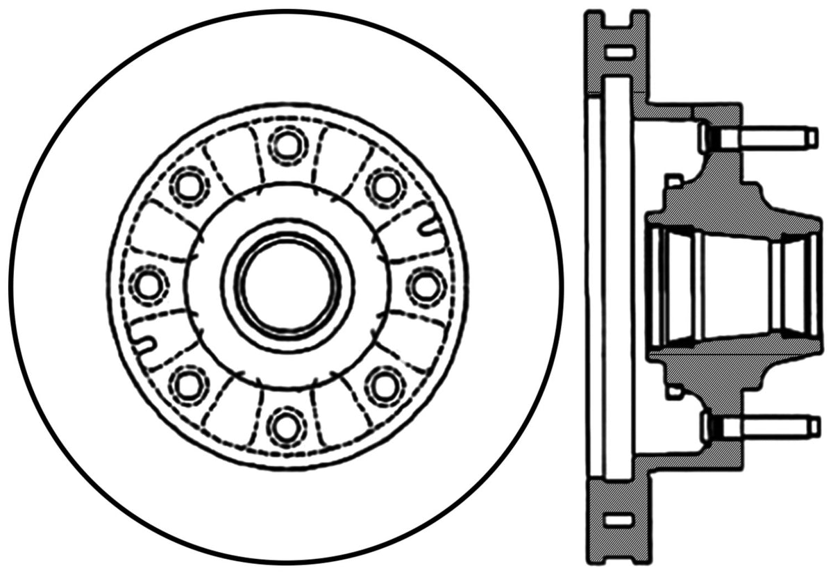 StopTech Cryostop Premium High Carbon Rotor; Front