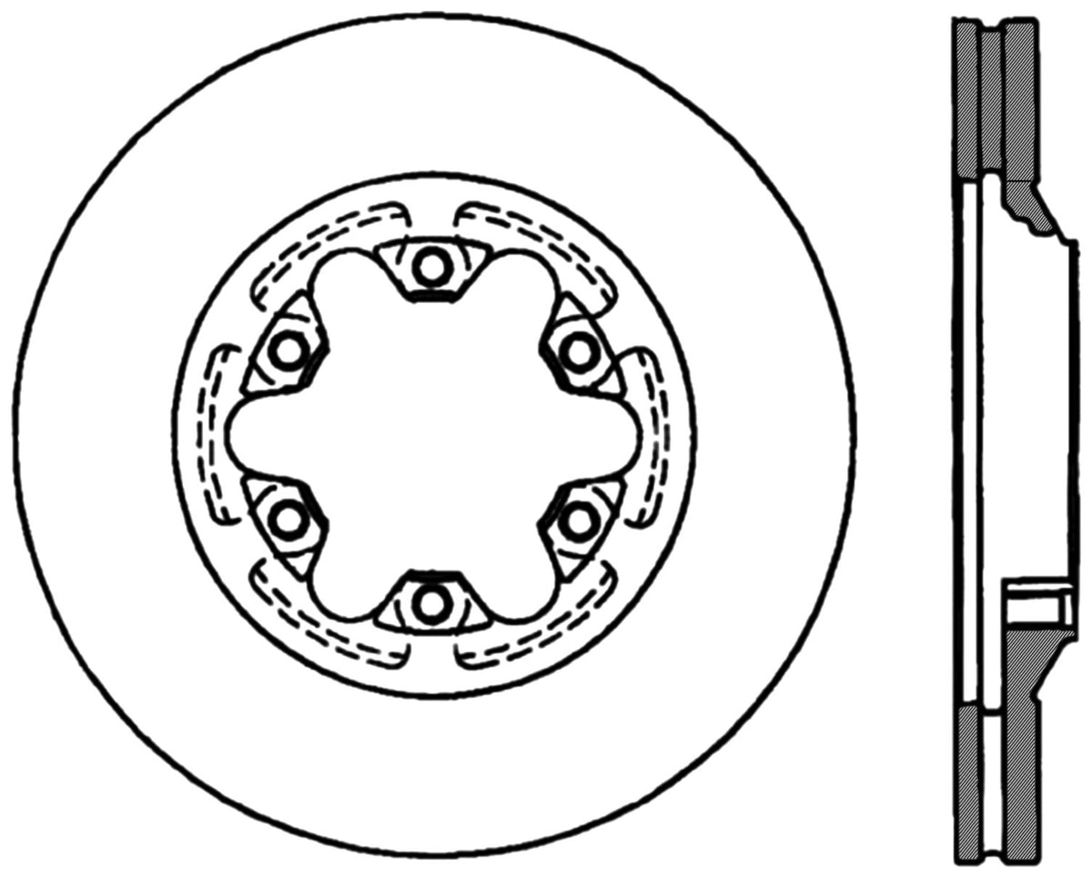StopTech Cryostop Premium High Carbon Rotor; Front