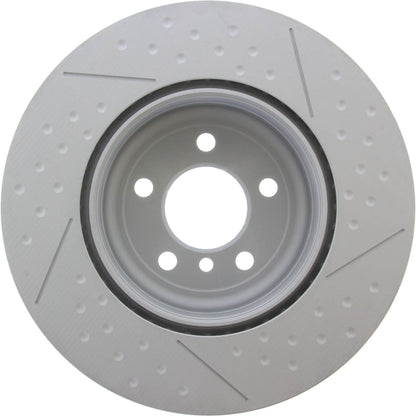Centric Parts Disc Brake Rotor Premium OE Style Slotted e-coated for 2014-2019 BMW 328i/330i