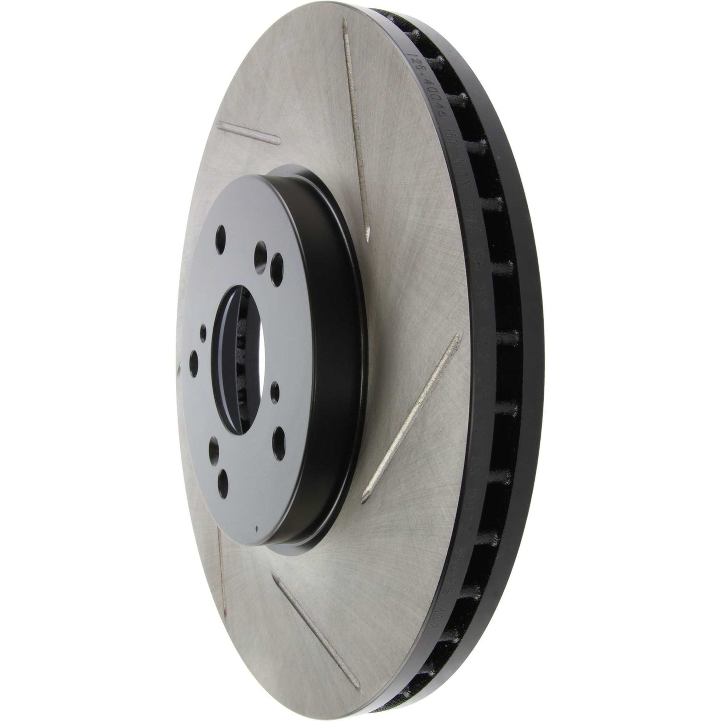 StopTech Power Slot 99-08 Acura TL (STD Caliber) / 01-03 CL / 04-10 TSX Front Left Slotted Rotor 126.40046CSL