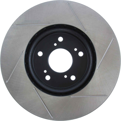 StopTech Power Slot 99-08 Acura TL (STD Caliber) / 01-03 CL / 04-10 TSX Front Right Slotted Rotor 126.40046CSR