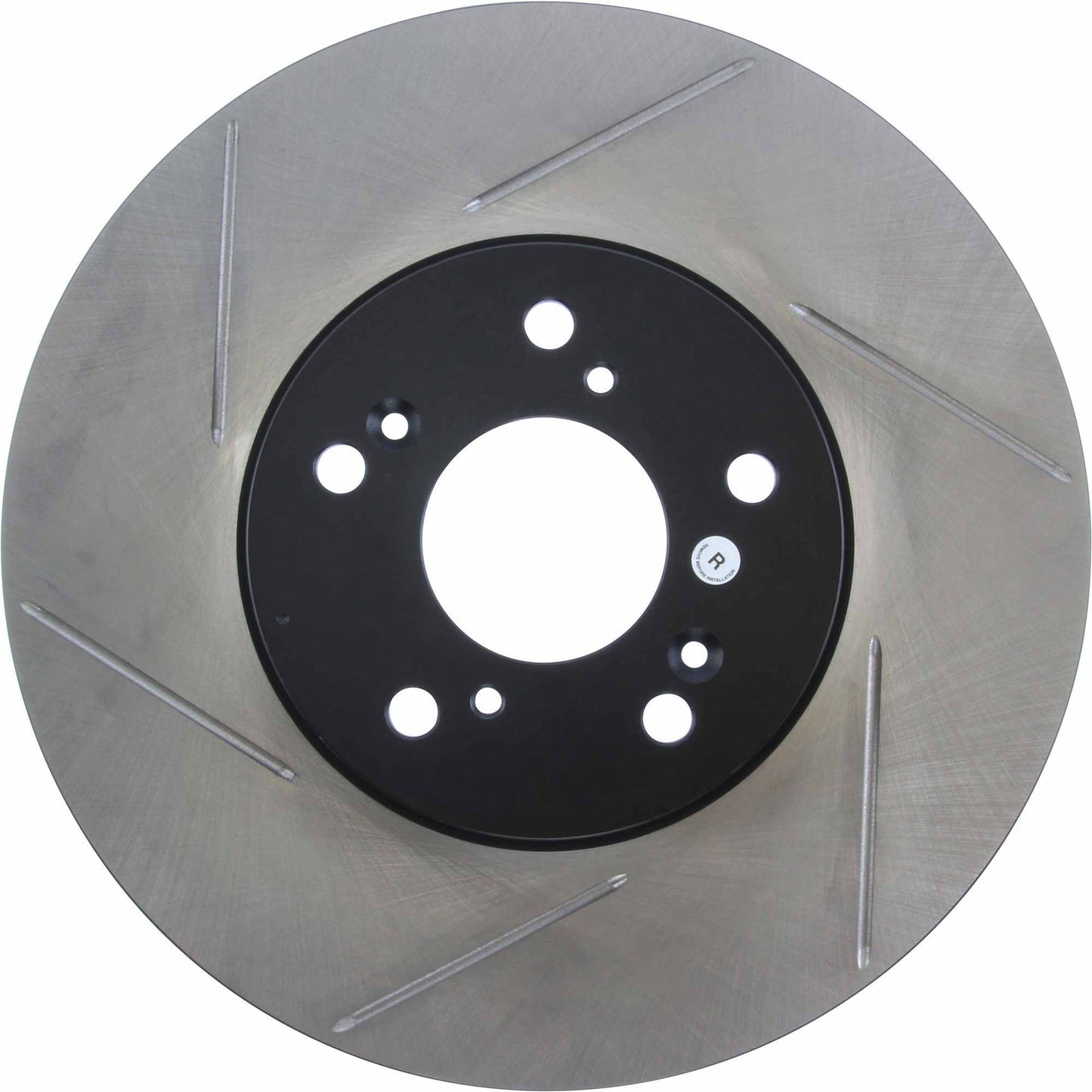 StopTech Power Slot 99-08 Acura TL (STD Caliber) / 01-03 CL / 04-10 TSX Front Right Slotted Rotor 126.40046CSR