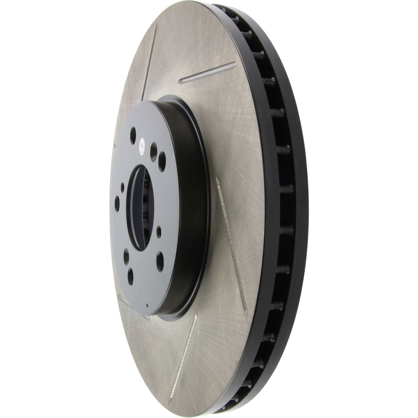 StopTech Power Slot 99-08 Acura TL (STD Caliber) / 01-03 CL / 04-10 TSX Front Right Slotted Rotor 126.40046CSR