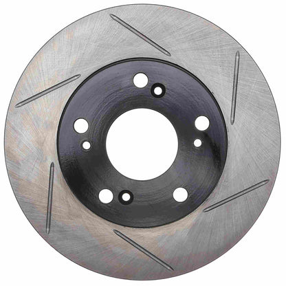 StopTech Power Slot 02-06 Acura RSX / 04-11 Honda Civic Front Left Slotted Cryo Rotor 126.40056CSL