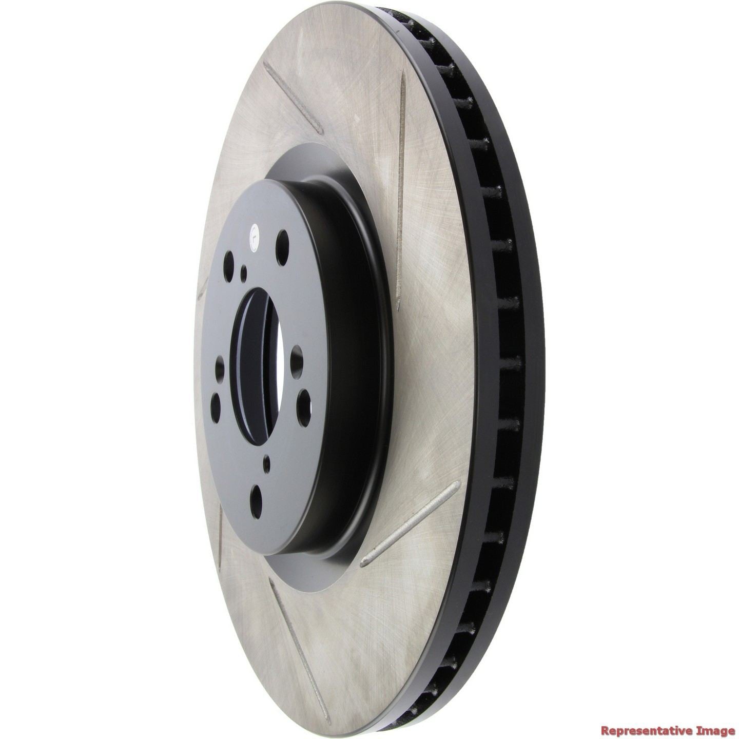 StopTech Sport Slotted Brake Rotor; Front Left