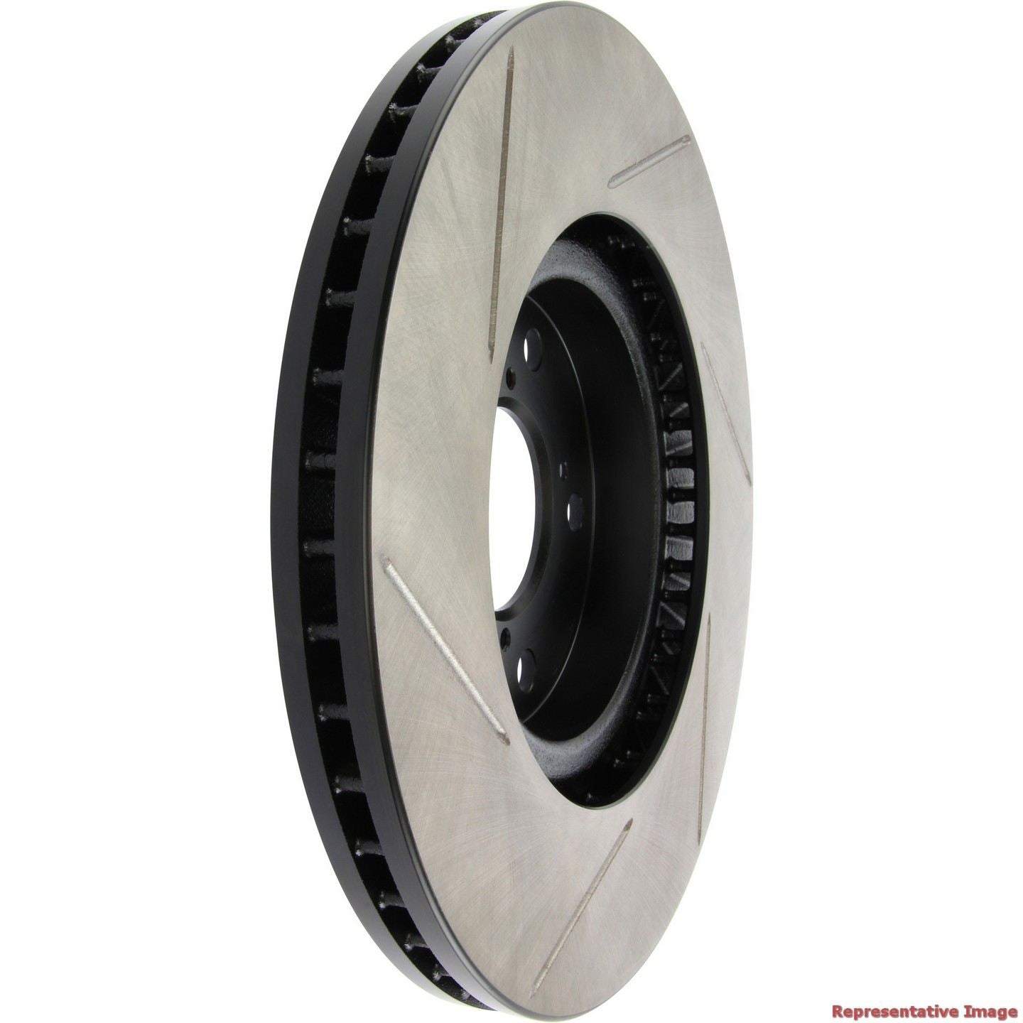 StopTech Sport Slotted Brake Rotor; Front Left