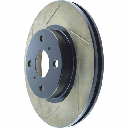 StopTech Power Slot 6/86-12/89 Toyota MR2 / 8/89-91 Corolla GTS Front Right SportStop Slotted Roto 126.44047SR