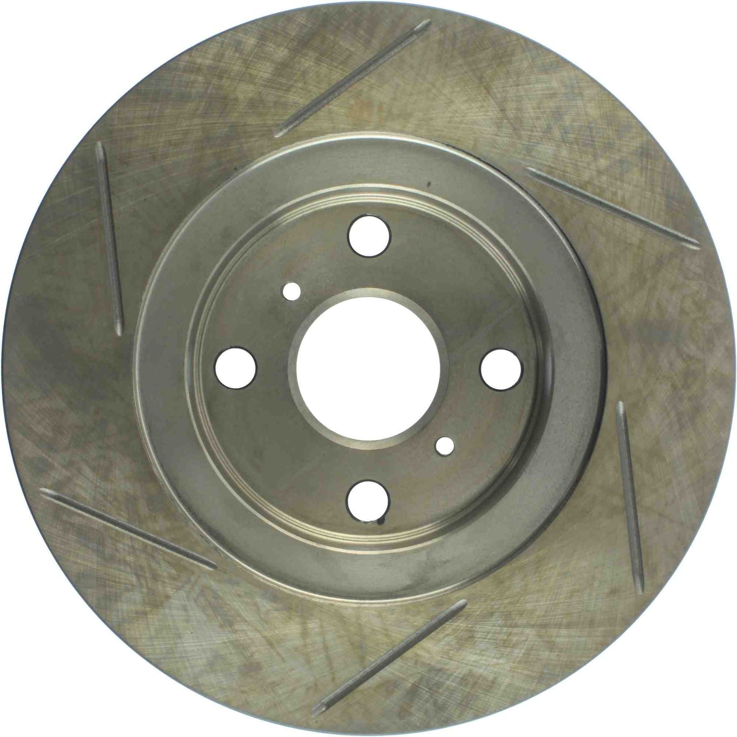 StopTech Power Slot 87-89 Toyota MR2/MR2 Spyder (Exc. Turbo) Rear Left Cryo Slotted Rotor 126.44055CSL