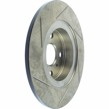 StopTech Power Slot 87-89 Toyota MR2/MR2 Spyder (Exc. Turbo) Rear Left Cryo Slotted Rotor 126.44055CSL