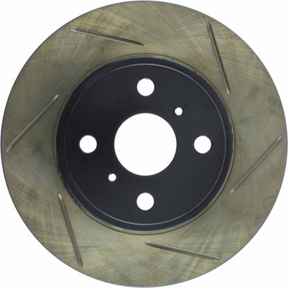 StopTech Power Slot 87-89 Toyota MR2/MR2 Turbo/MR2 Spyder (Exc. Turbo) Rear Left Slotted Rotor 126.44055SL