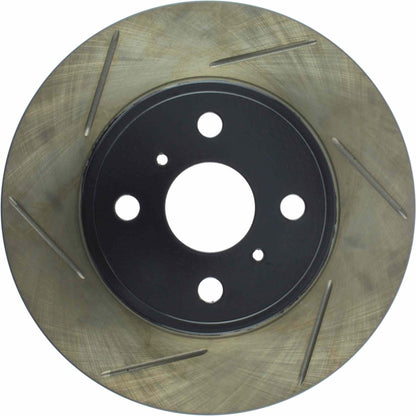 StopTech Power Slot 87-89 Toyota MR2/MR2 Turbo/MR2 Spyder (Exc. Turbo) Rear Right Slotted Rotor 126.44055SR