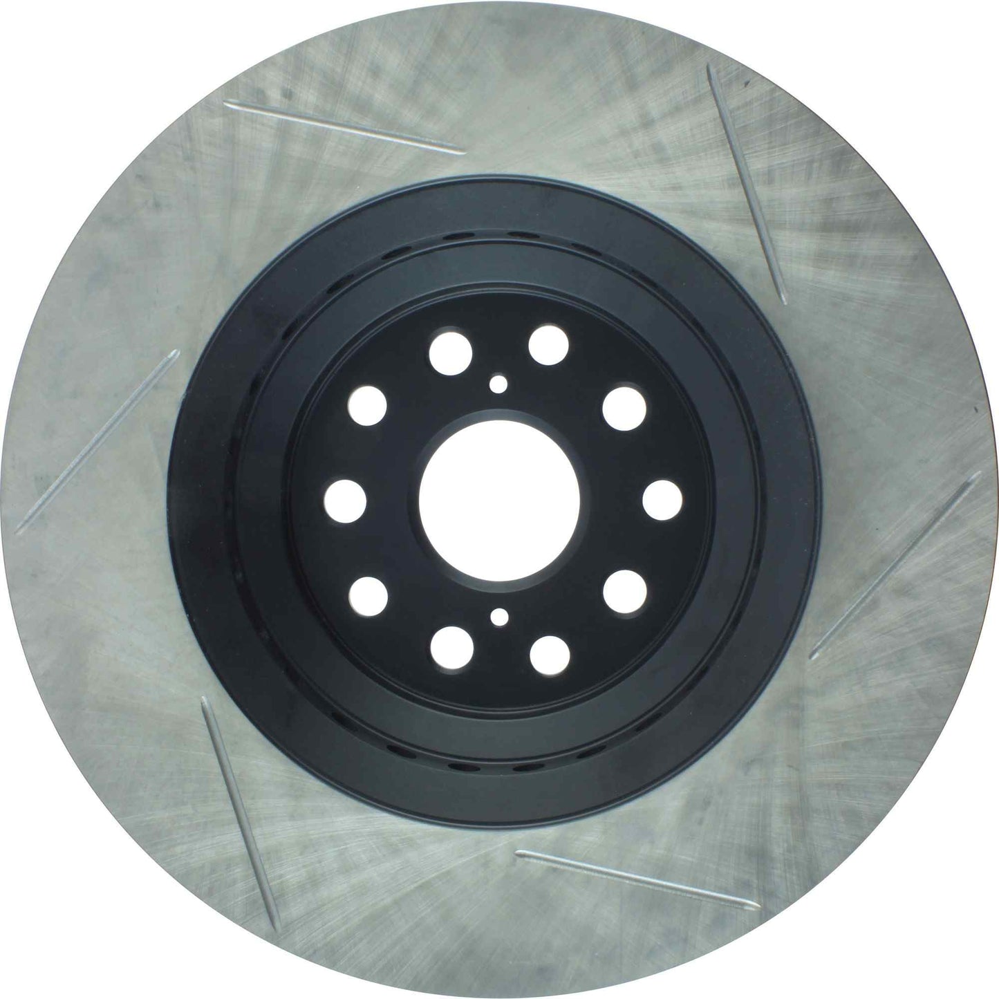 StopTech Sport Slot 07-09 Lexus LS460 / 09-12 Lexus LS Front Right Slotted Cyro Rotor 126.44151CSR