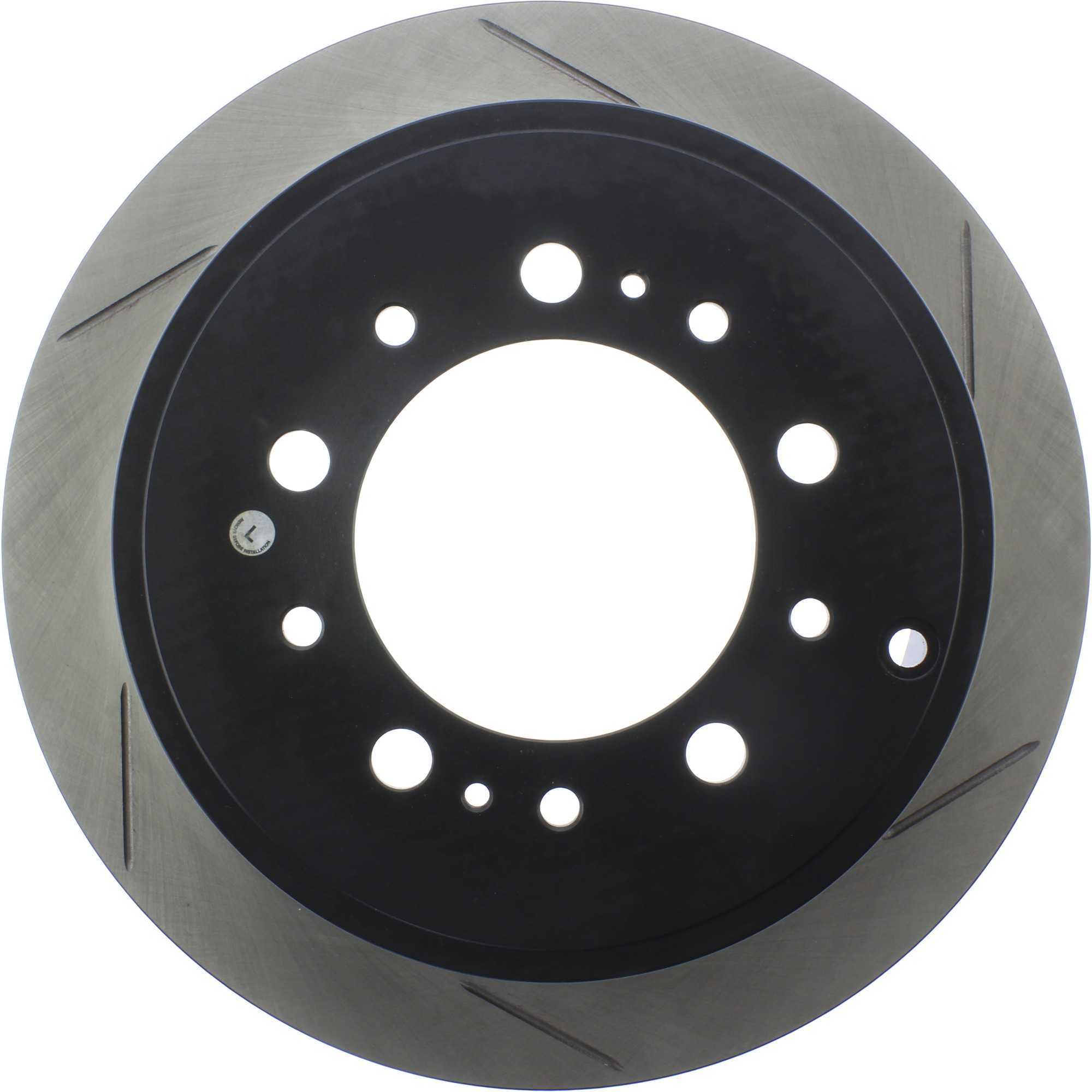 StopTech Sport Slot 08-13 Lexus LX450/470/570 / 07-12 Toyota Tundra Slotted Left Rear CRYO Rotor 126.44157CSL
