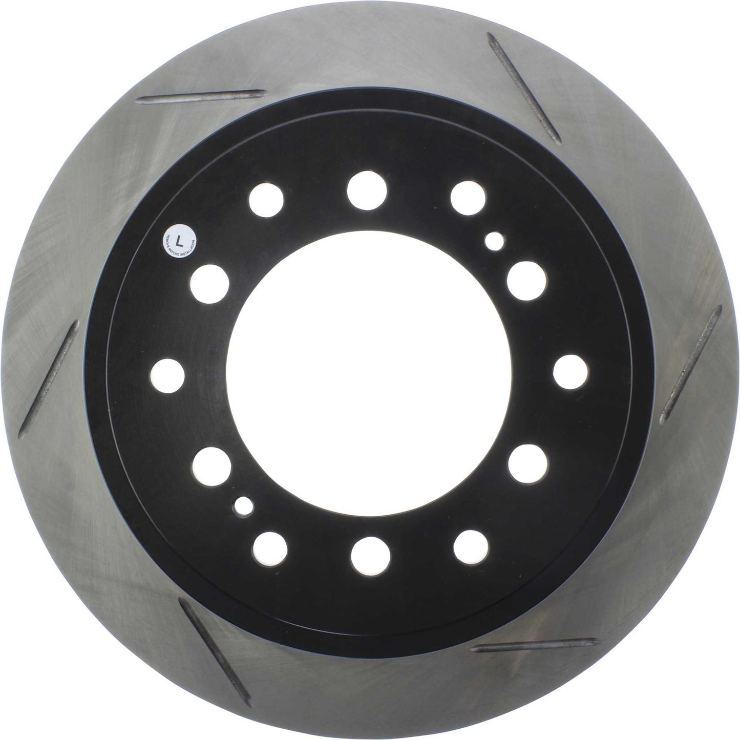 StopTech Sport Slotted (CRYO) 10-19 Lexus GX Front Left Slotted Rotor 126.44175CSL
