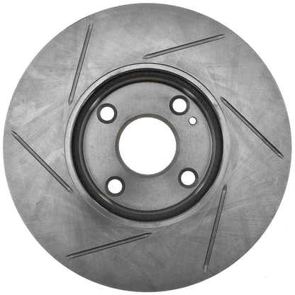StopTech 17-18 Toyota Yaris iA Front Left Sport Slotted Rotor 126.44182SL
