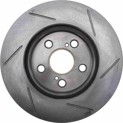 StopTech 2017 Toyota Prius Three Touring Front Right Sport Slotted Rotor 126.44196SR