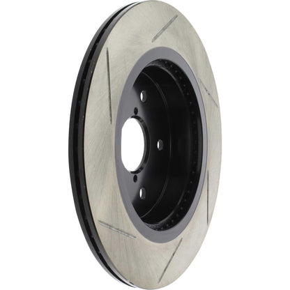 StopTech 16-17 Subaru WRX w/EyeSight Technology Sport Slotted Rear Left Rotor 126.47037SL