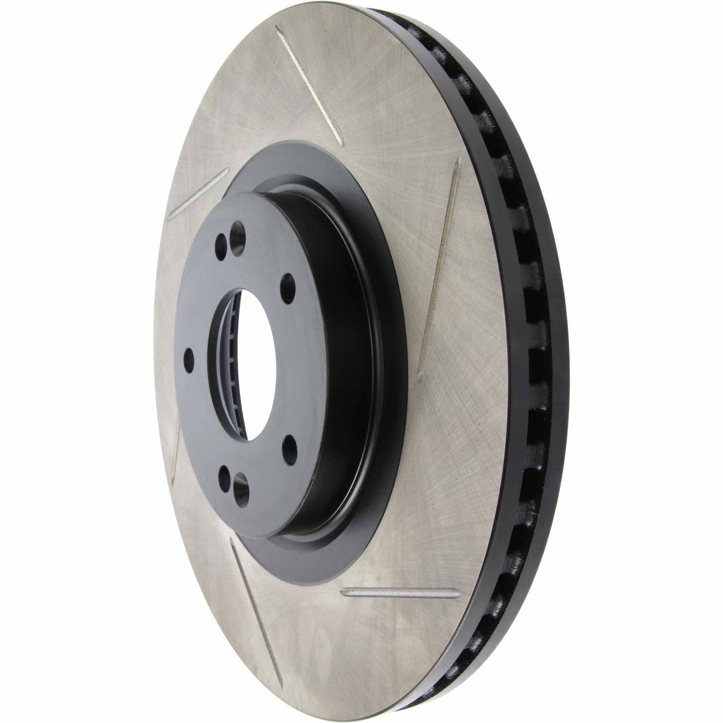 StopTech 13-16 Hyundai Santa Fe/ 14-15 Kia Sorento Power Slot Slotted Left Front Rotor 126.51052SL