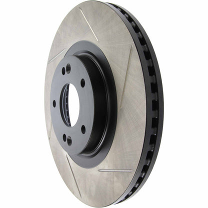 StopTech 13-16 Hyundai Santa Fe/ 14-15 Kia Sorento Power Slot Slotted Left Front Rotor 126.51052SL