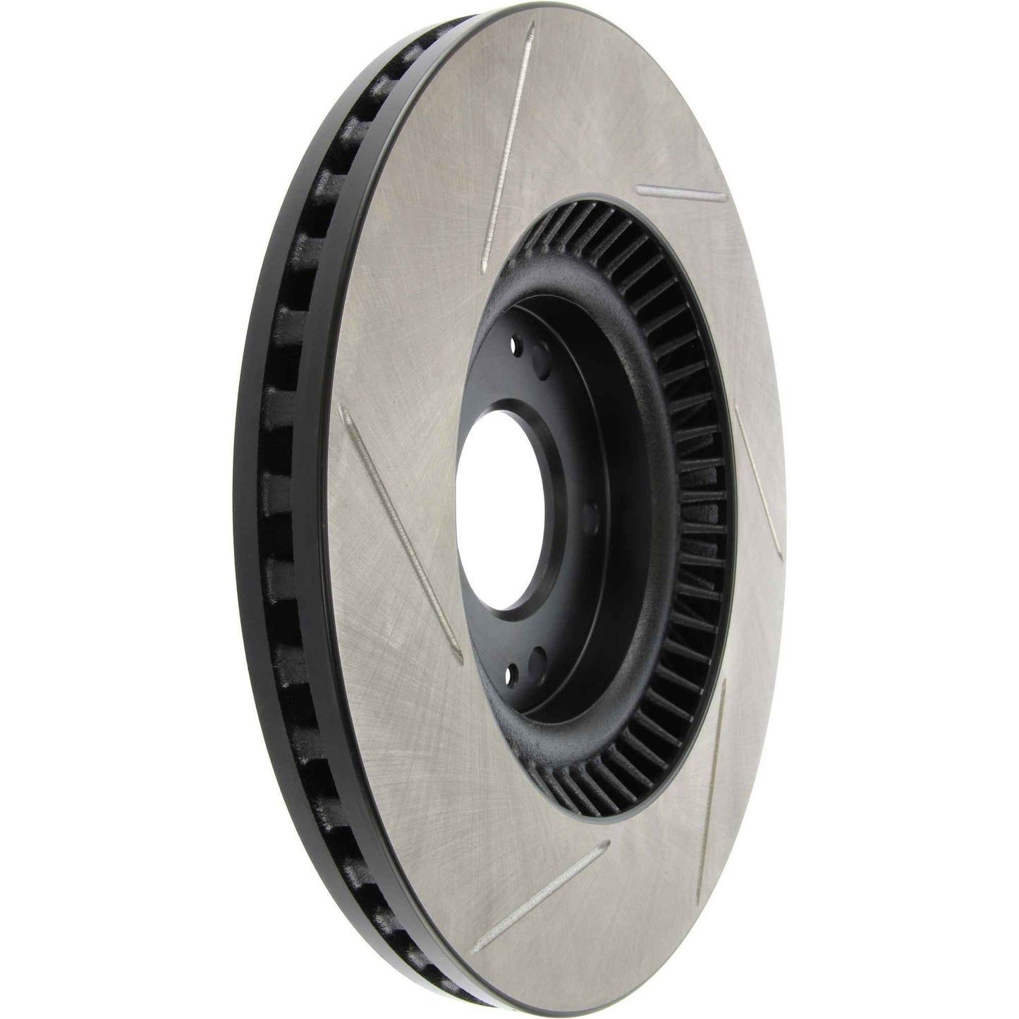 StopTech 13-16 Hyundai Santa Fe/ 14-15 Kia Sorento Power Slot Slotted Left Front Rotor 126.51052SL