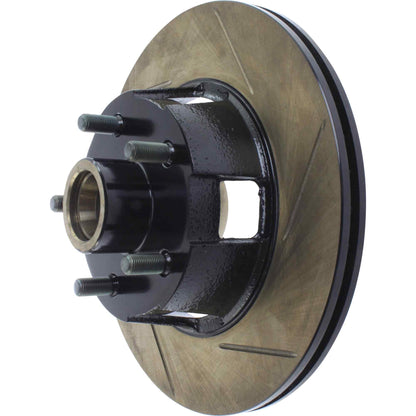 StopTech 64-67 Ford Mustang Cryo Slotted Front Left Sport Brake Rotor 126.61053CSL
