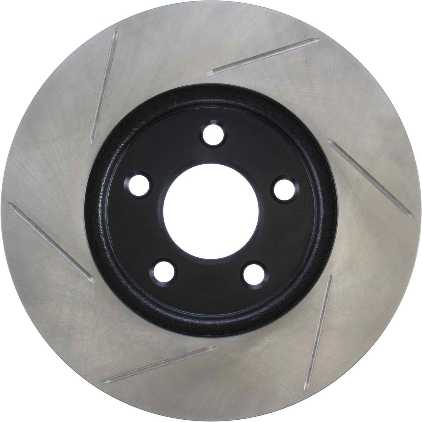 StopTech Power Slot 05-09 Mustang Cobra/Mach 1 V6 4.0L (Exc ABS) Front Left Slotted CRYO-STOP Rotor 126.61085CSL
