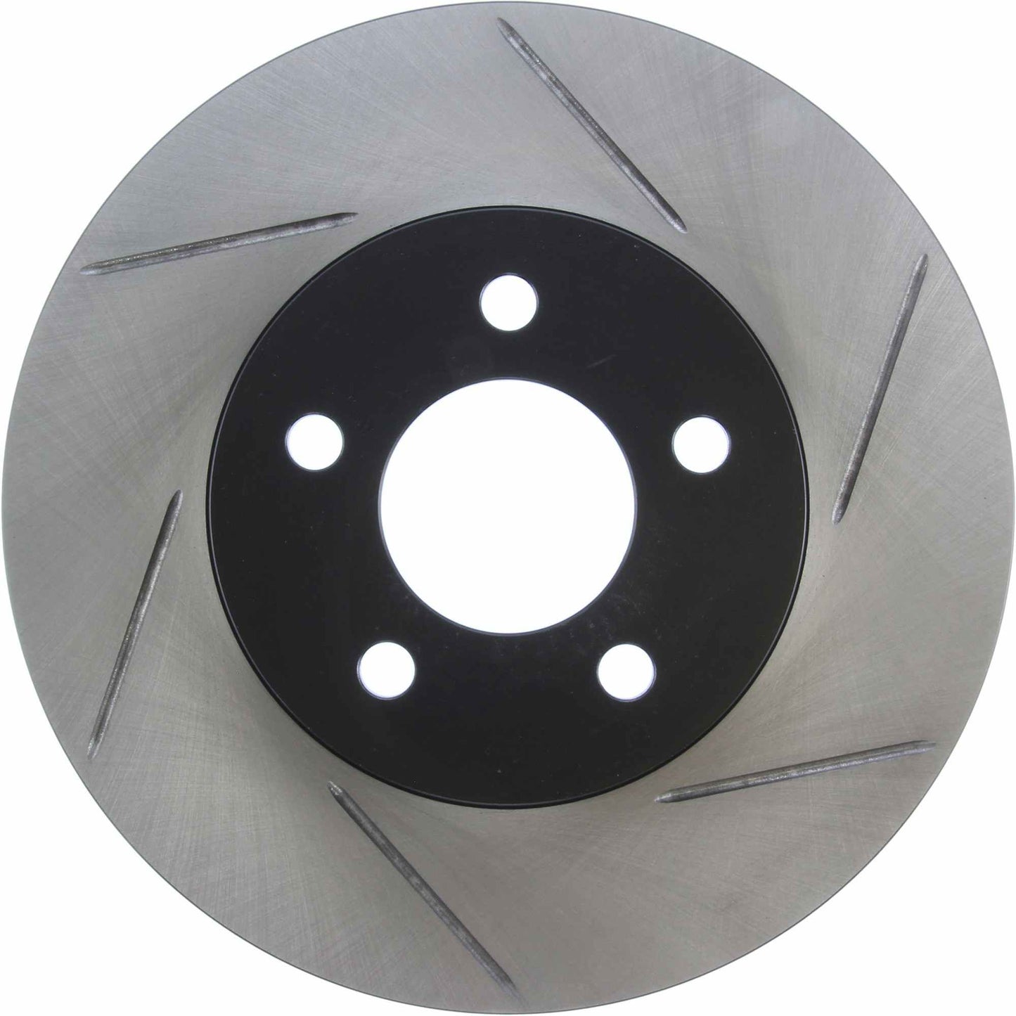 StopTech Power Slot 05-09 Mustang Cobra/Mach 1 V6 4.0L (Exc ABS) Front Left Slotted CRYO-STOP Rotor 126.61085CSL