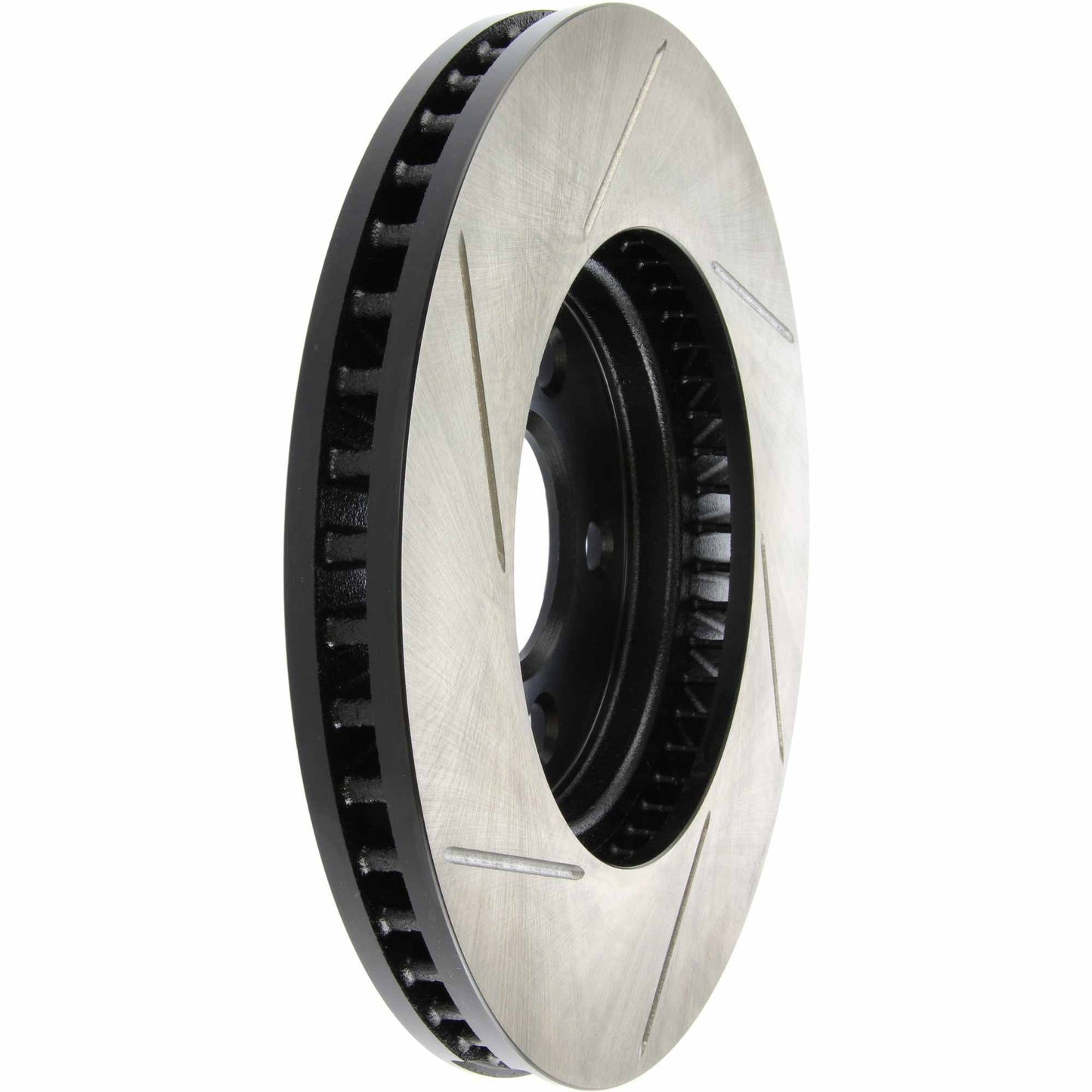 StopTech Power Slot 05-09 Mustang Cobra/Mach 1 V6 4.0L (Exc ABS) Front Left Slotted CRYO-STOP Rotor 126.61085CSL