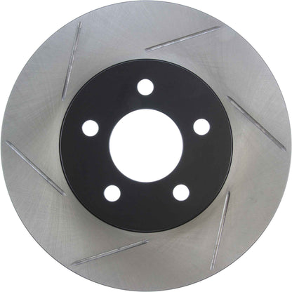 StopTech PowerSlot 05-09 Mustang Cobra/Mach 1 V6 4.0L (Exc ABS) Front Right Slotted CRYO-STOP Rotor 126.61085CSR
