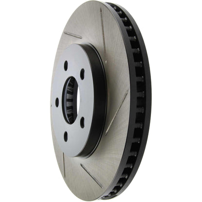 StopTech Power Slot 05-09 Ford Mustang Cobra/Mach 1 V6 4.0L (Exc ABS) Front Left Slotted Rotor 126.61085SL