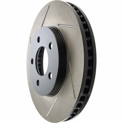 StopTech Power Slot 05-09 Ford Mustang Cobra/Mach 1 V6 4.0L (Exc ABS) Front Right Slotted Rotor 126.61085SR
