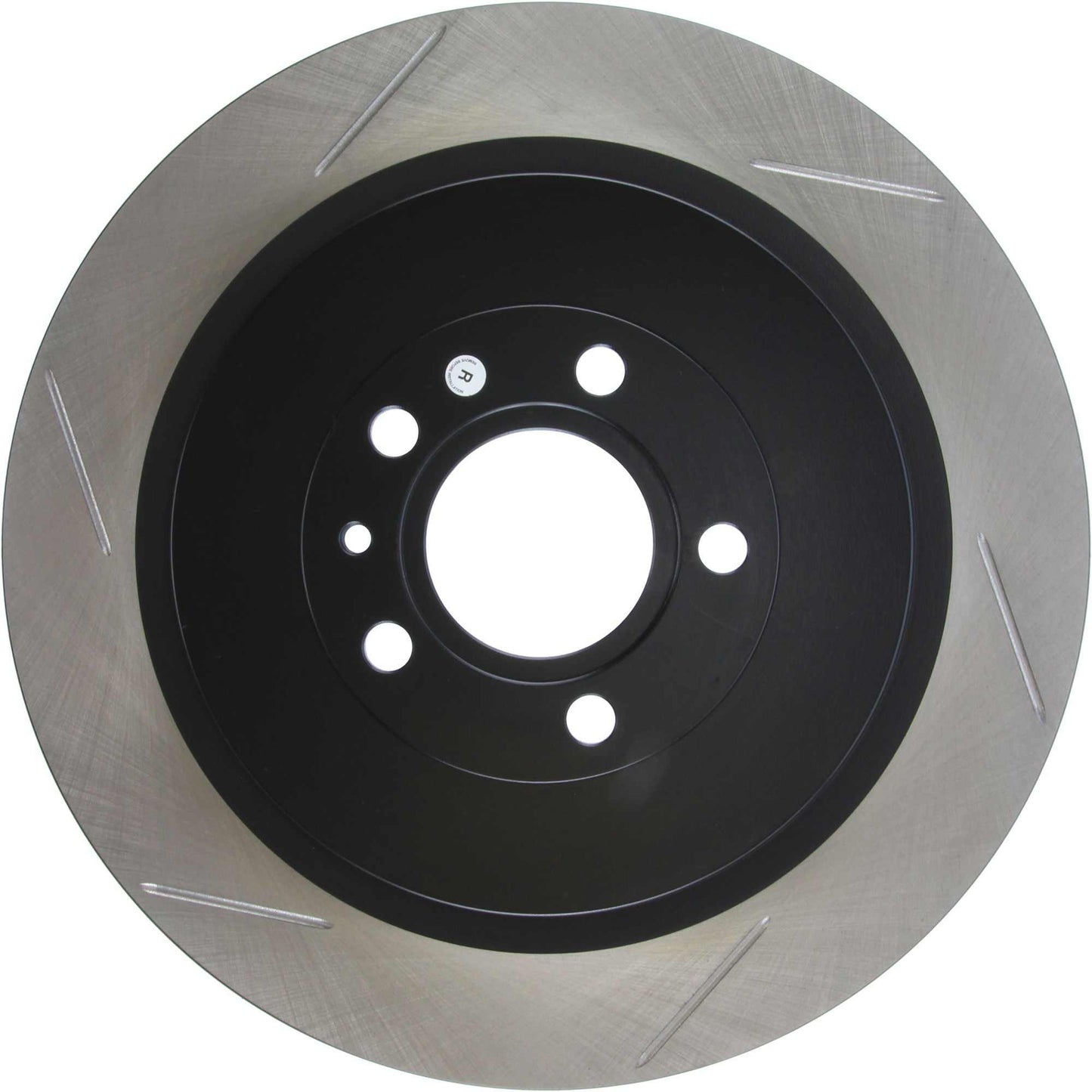 StopTech Premium High Carbon 13-14 Ford Mustang/Shelby GT500 Right Rear Disc Slotted Brake Rotor 126.61105SR