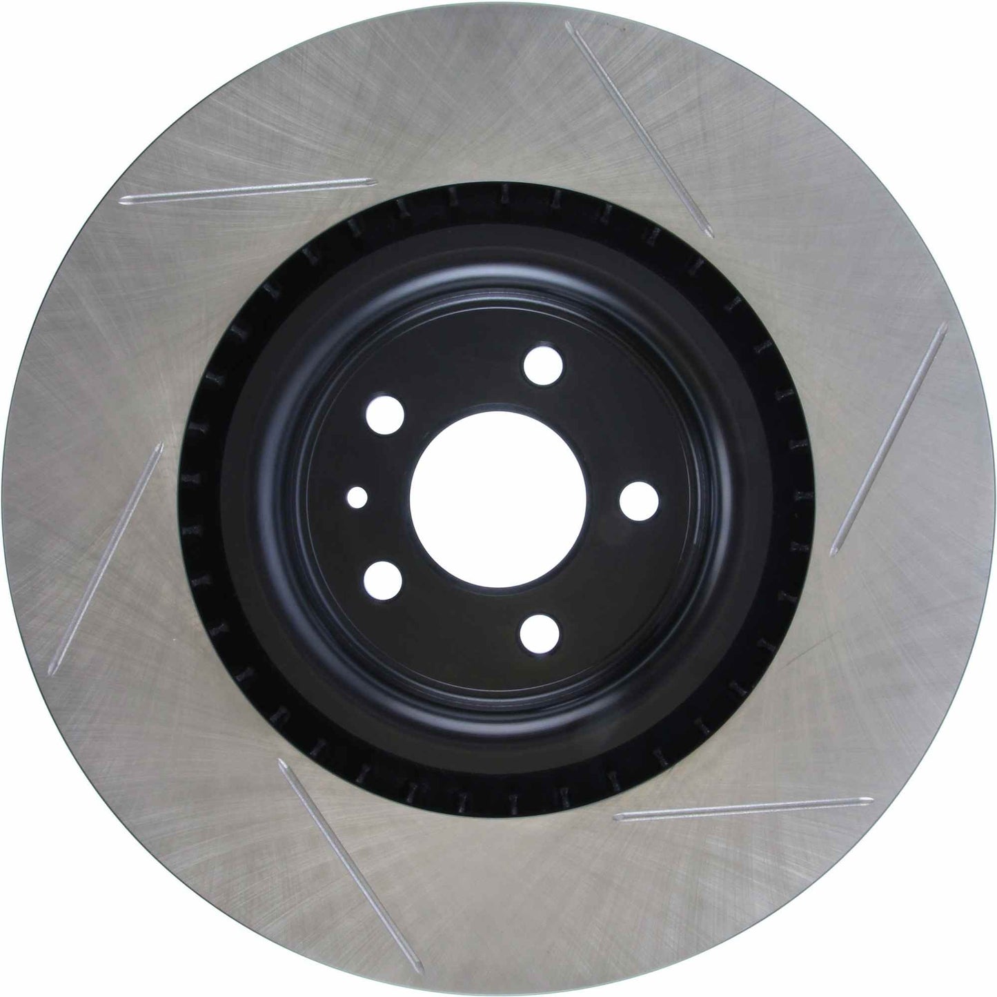 StopTech Premium High Carbon 13-14 Ford Mustang/Shelby GT500 Right Front Disc Slotted Brake Rotor 126.61106SR