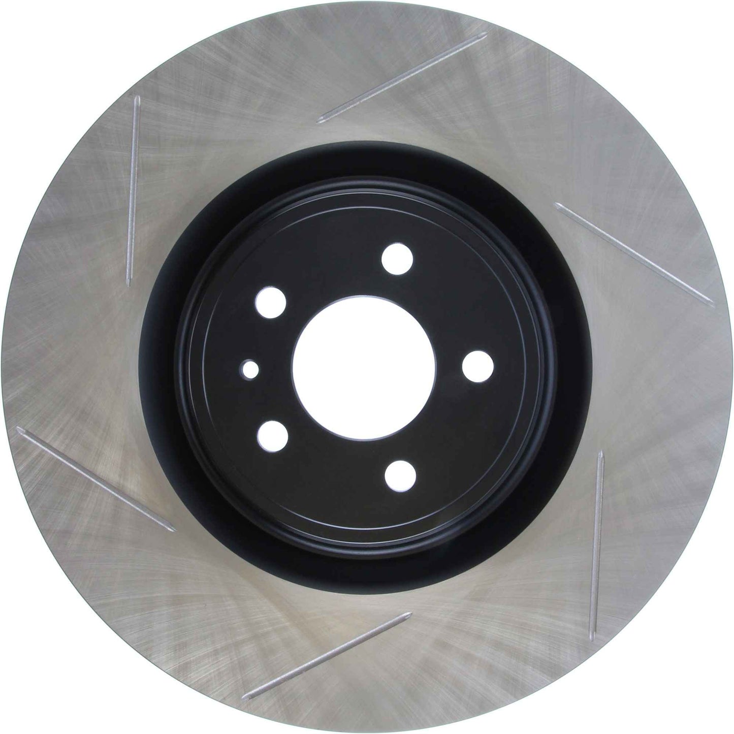 StopTech Premium High Carbon 13-14 Ford Mustang/Shelby GT500 Right Front Disc Slotted Brake Rotor 126.61106SR