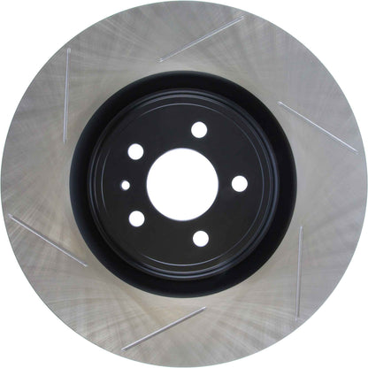 StopTech Premium High Carbon 13-14 Ford Mustang/Shelby GT500 Right Front Disc Slotted Brake Rotor 126.61106SR