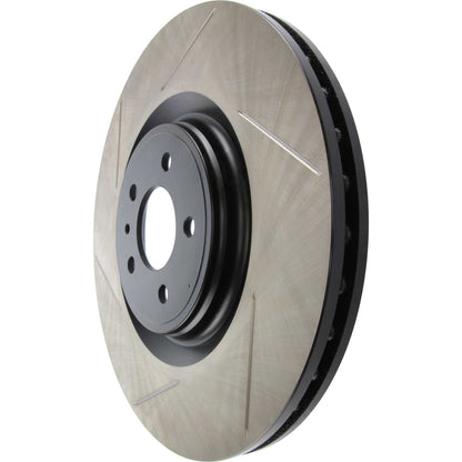 StopTech Premium High Carbon 13-14 Ford Mustang/Shelby GT500 Right Front Disc Slotted Brake Rotor 126.61106SR