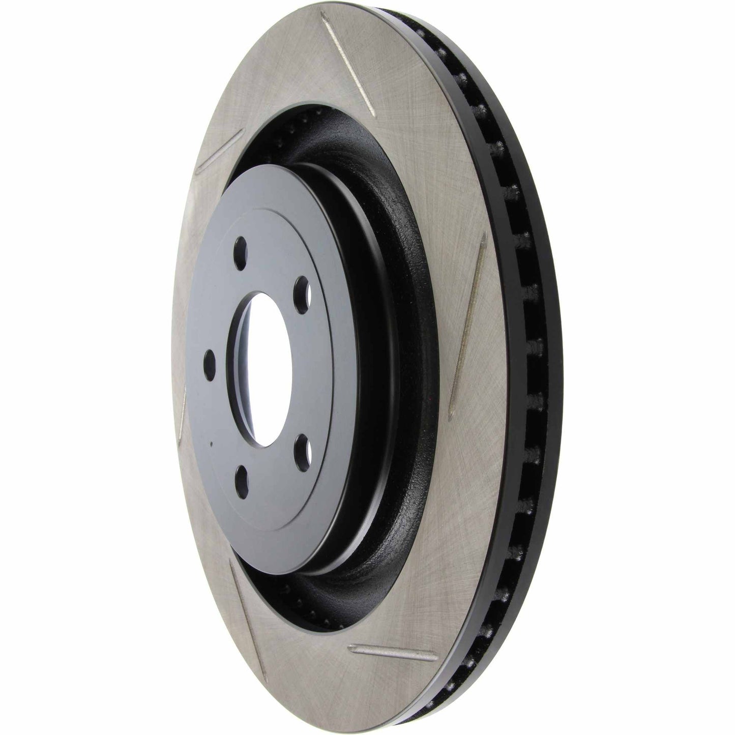 StopTech Sport Slot 15-18 Ford Mustang Rear Left Cryo Slotted Brake Rotor 126.61109CSL