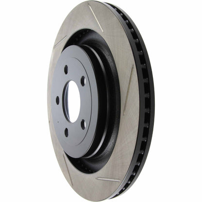 StopTech Sport Slot 15-18 Ford Mustang Rear Left Cryo Slotted Brake Rotor 126.61109CSL