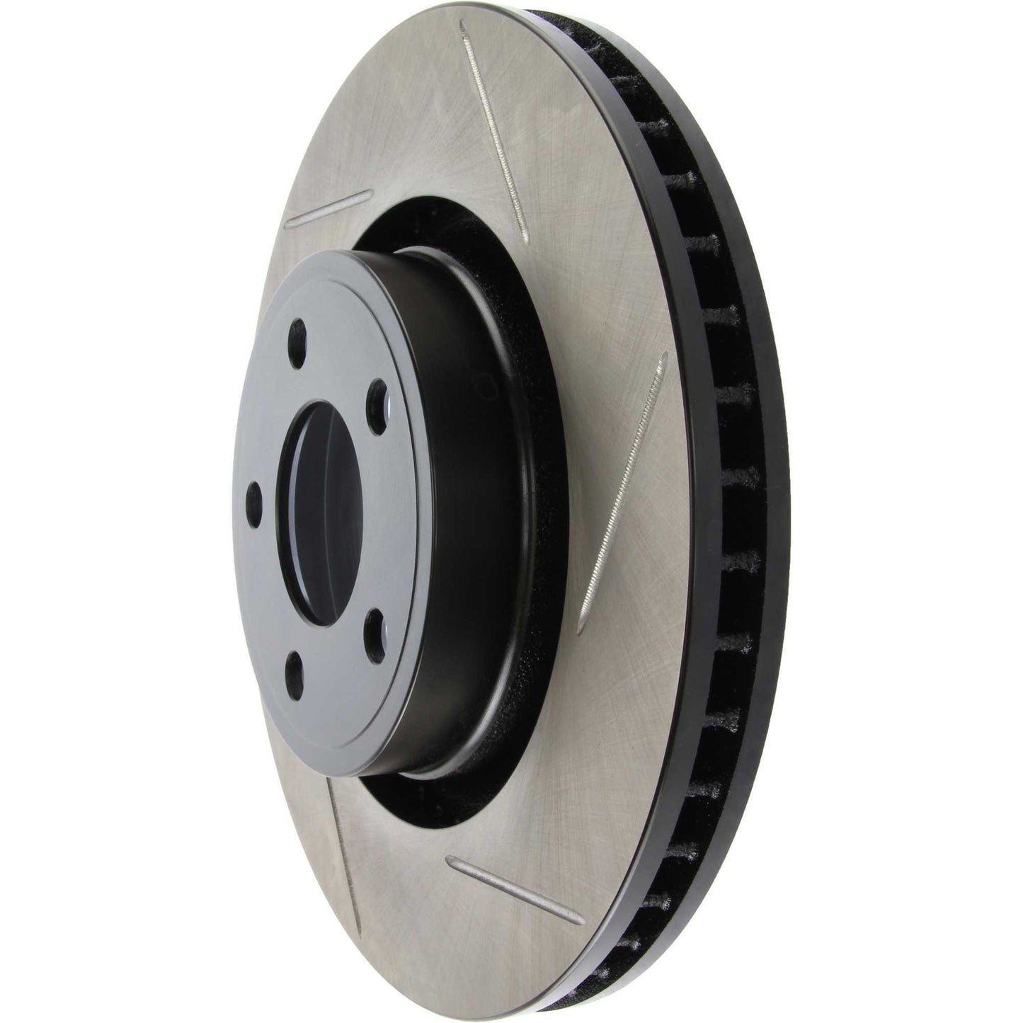 StopTech Power Slot 15-17 Mustang 3.7L w/o Performance Package Front Left Slotted Rotor 126.61112SL