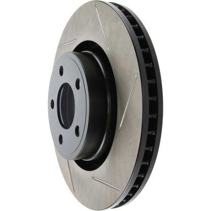 StopTech Power Slot 15-17 Mustang 3.7L w/o Performance Package Front Left Slotted Rotor 126.61112SL