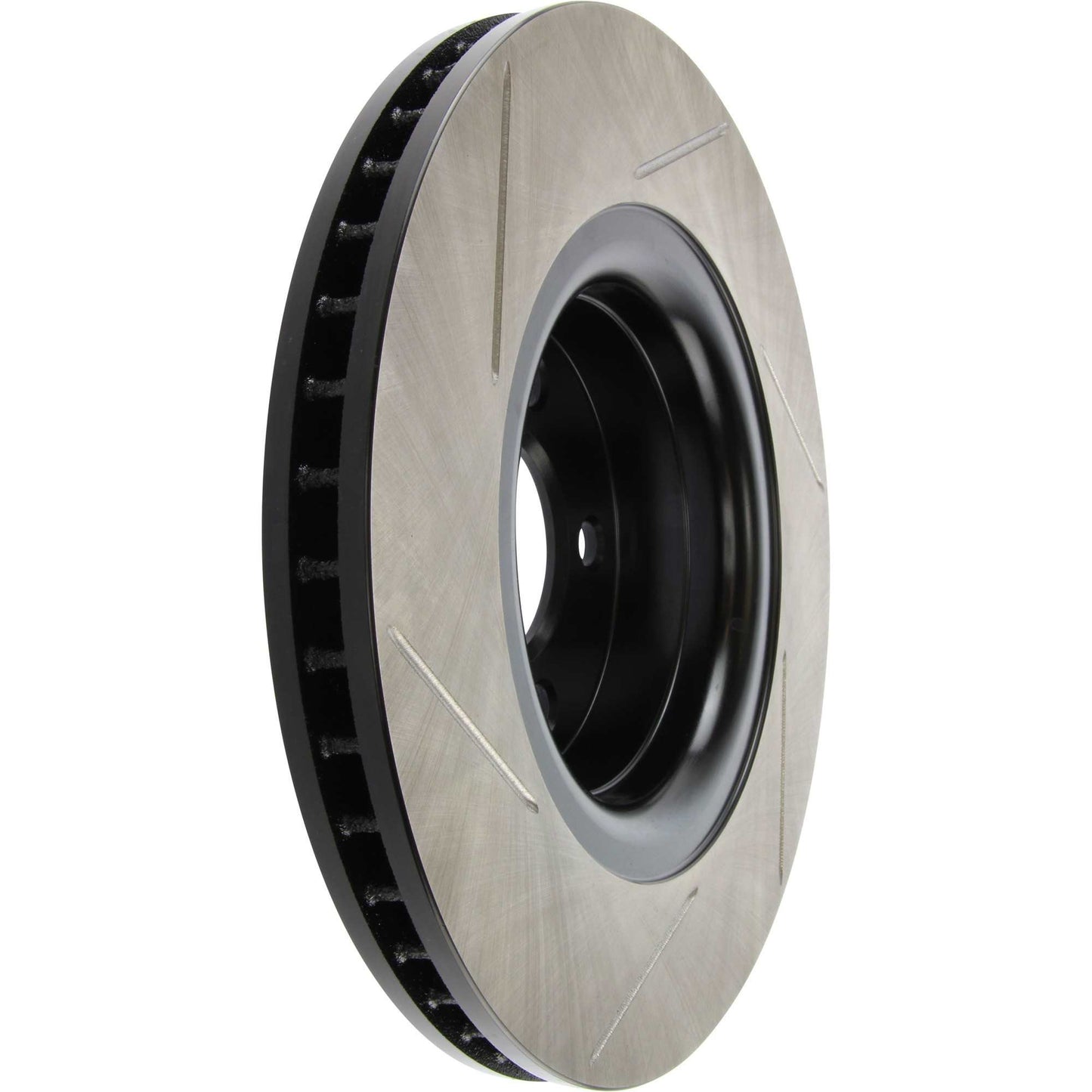 StopTech Power Slot 15-17 Mustang 3.7L w/o Performance Package Front Left Slotted Rotor 126.61112SL