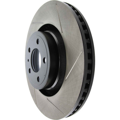 Stoptech 15-20 Ford Mustang Slotted Cryo Front Left Sport Brake Rotor 126.61114CSL
