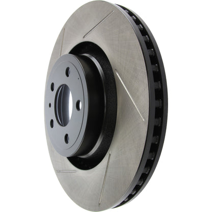 StopTech 15-17 Ford Mustang Slotted Front Right Sport Brake Rotor 126.61114SR